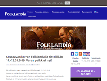Tablet Screenshot of folklandia.fi